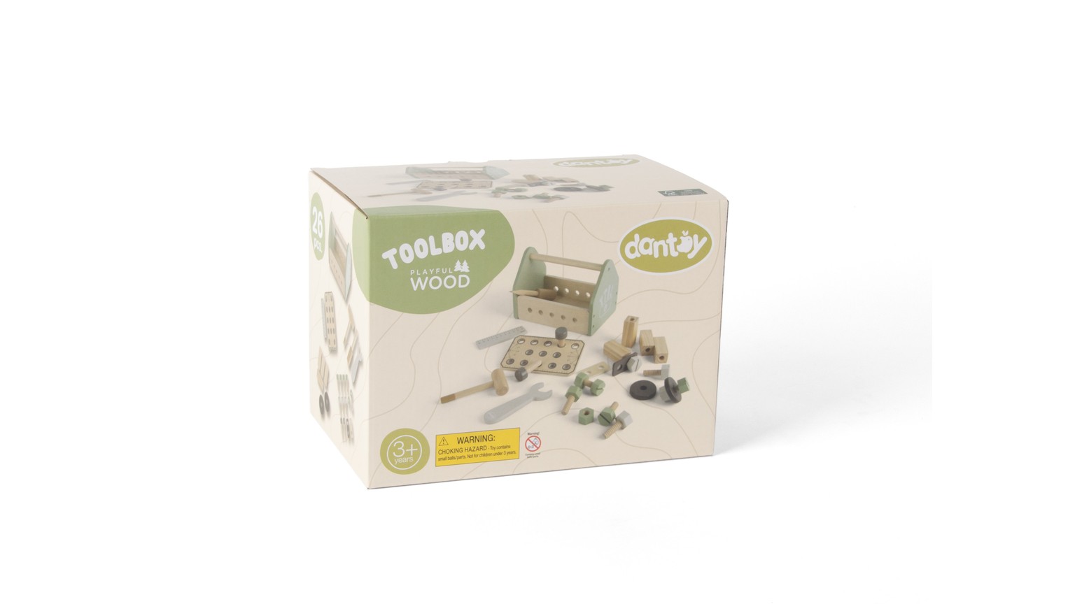 Tool Box Wood In Gift Box 26 Parts